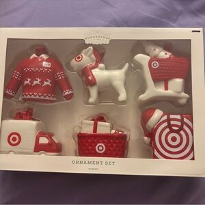 Wondershop Festive Red and White Ornament Collection